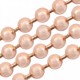 Metalen Bolletjes ketting 2mm Rosé goud